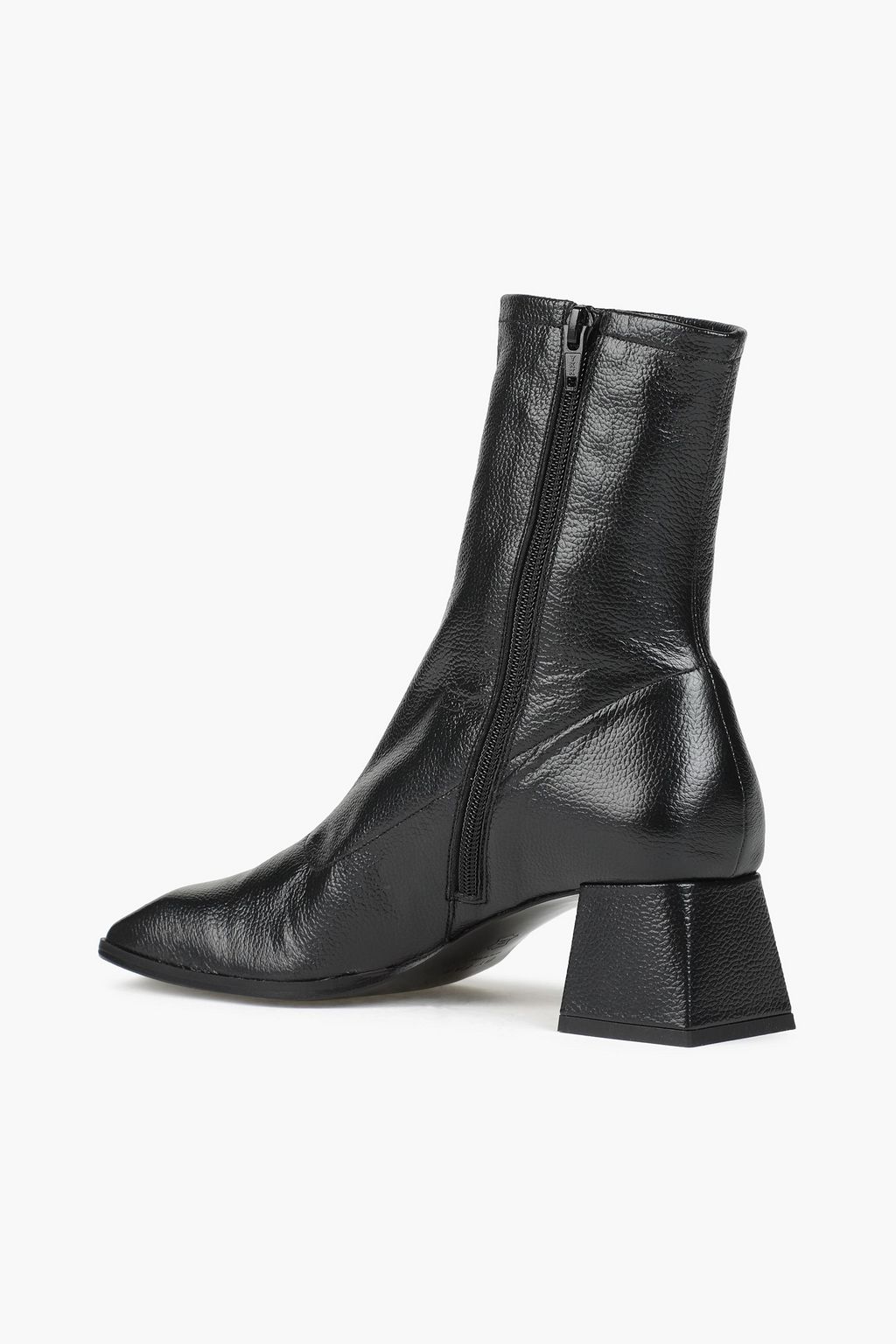 BY FAR Malik textured-leather ankle boots