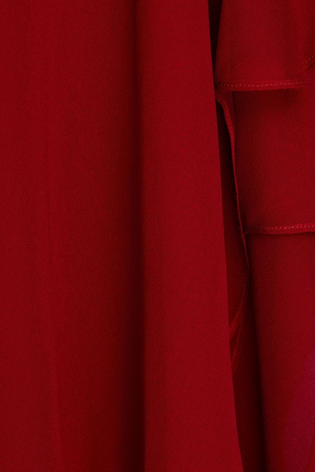 OSCAR DE LA RENTA Layered silk-chiffon maxi dress