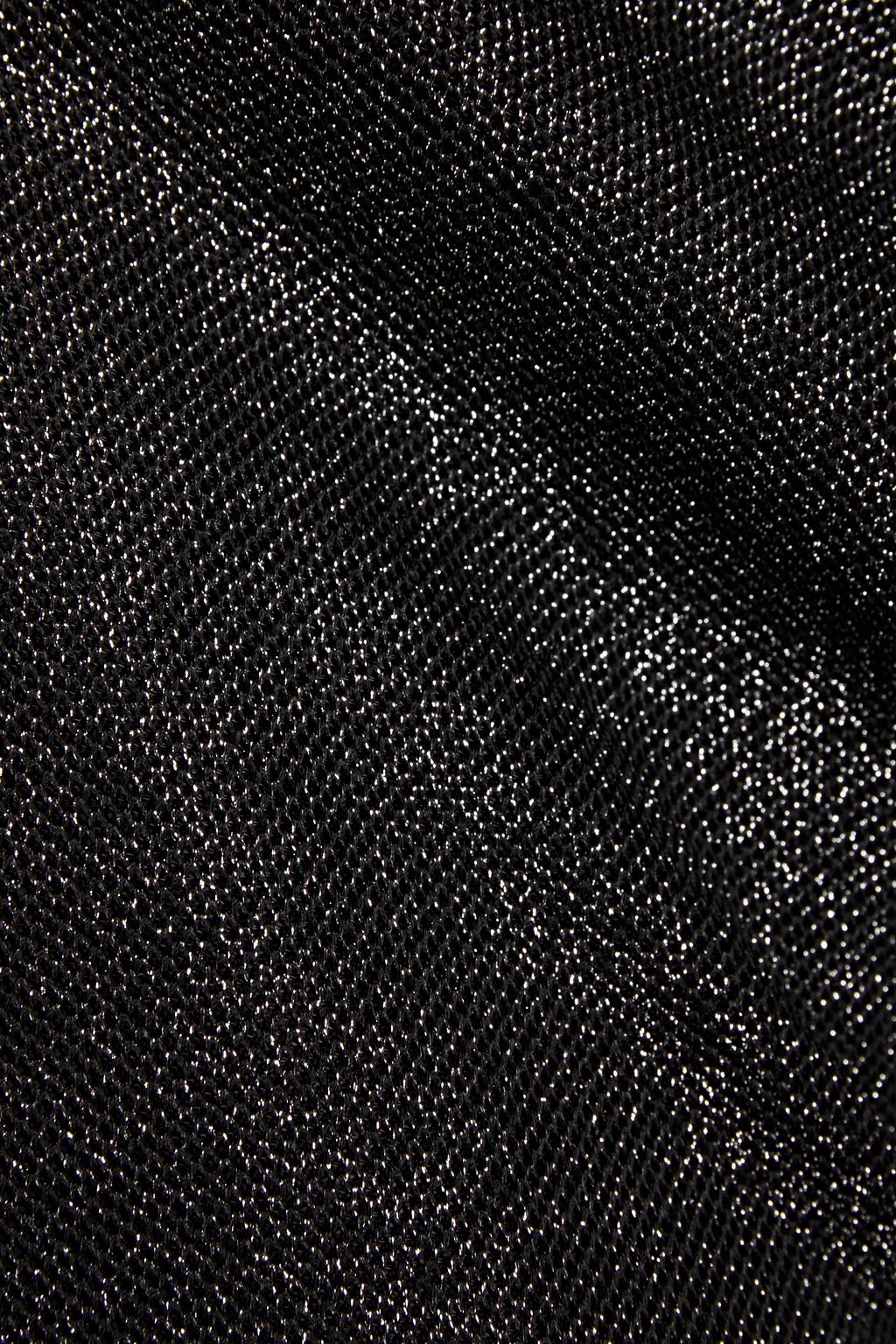 BALMAIN Metallic stretch-knit mini dress
