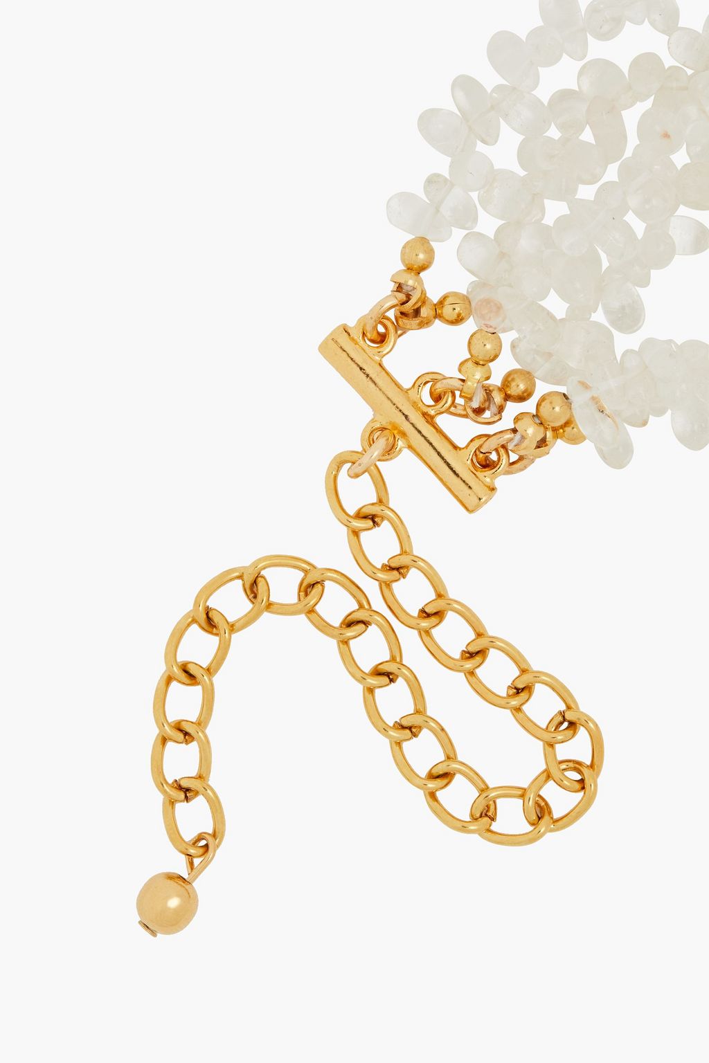 KENNETH JAY LANE Gold-tone beaded necklace