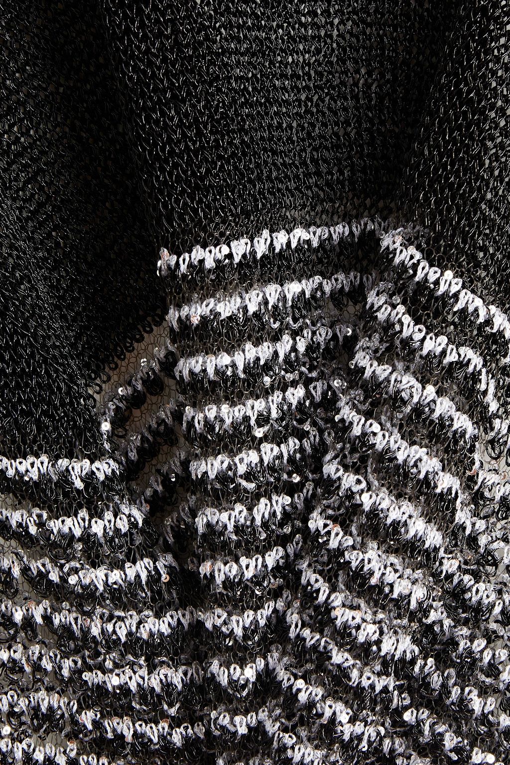 BALMAIN Sequin-embellished knitted turtleneck sweater