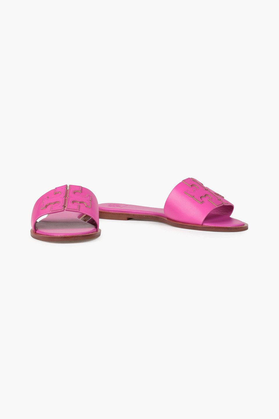 ines embellished leather slides