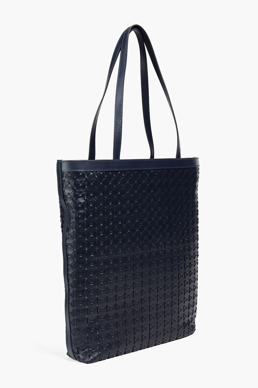 SERAPIAN Mosaico woven leather tote