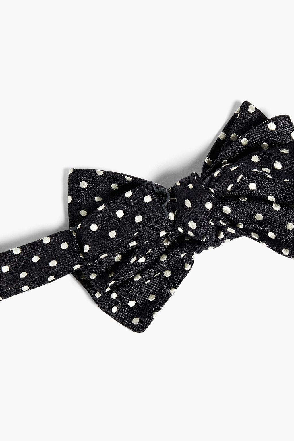 MCQUEEN Polka-dot silk-jacquard tie