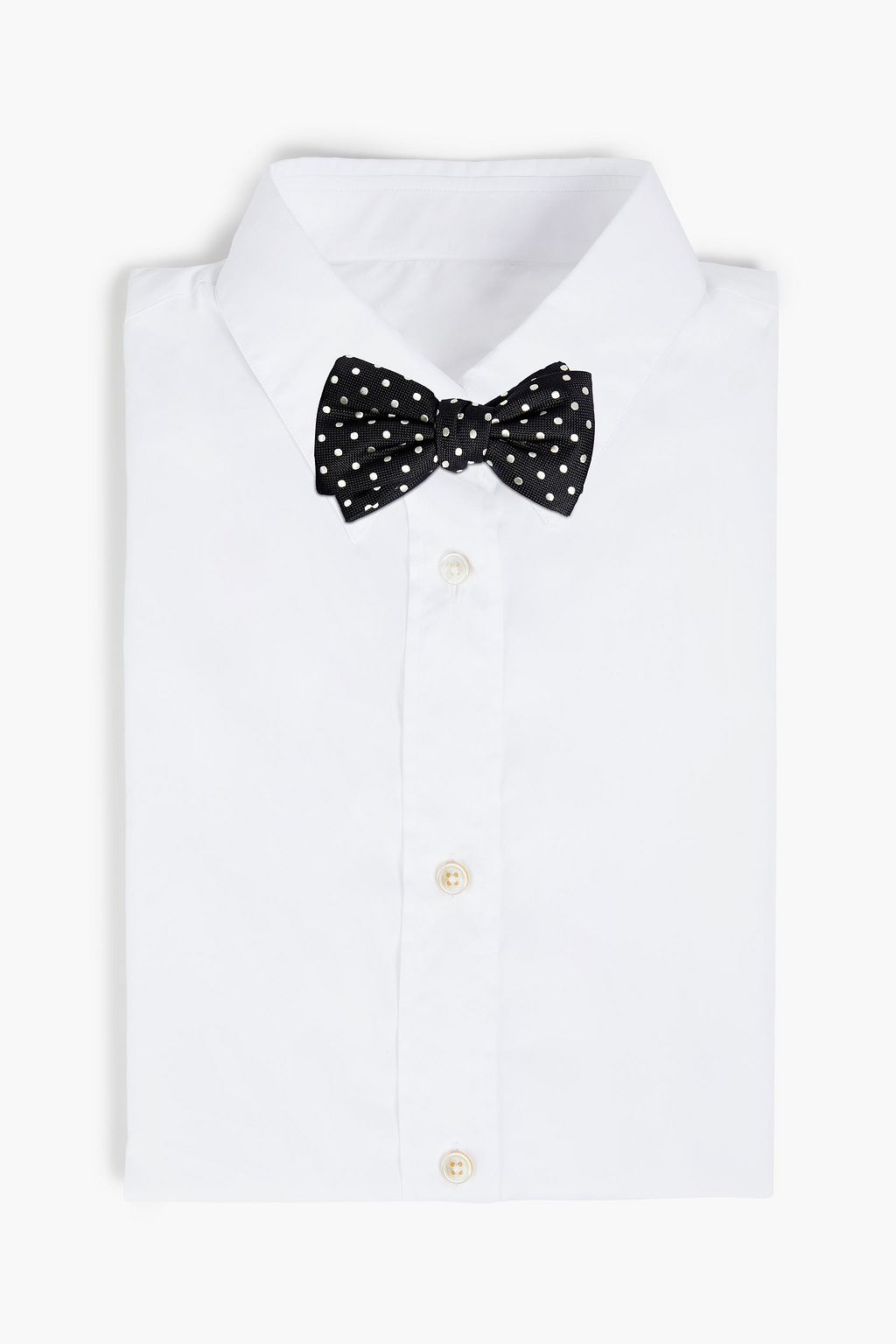 MCQUEEN Polka-dot silk-jacquard tie