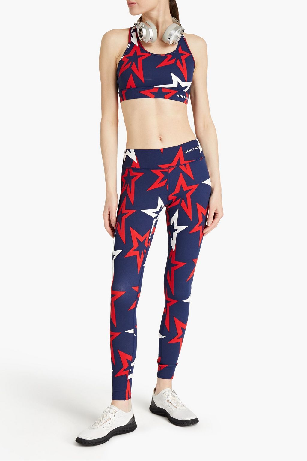 PERFECT MOMENT Starlight printed stretch sports bra