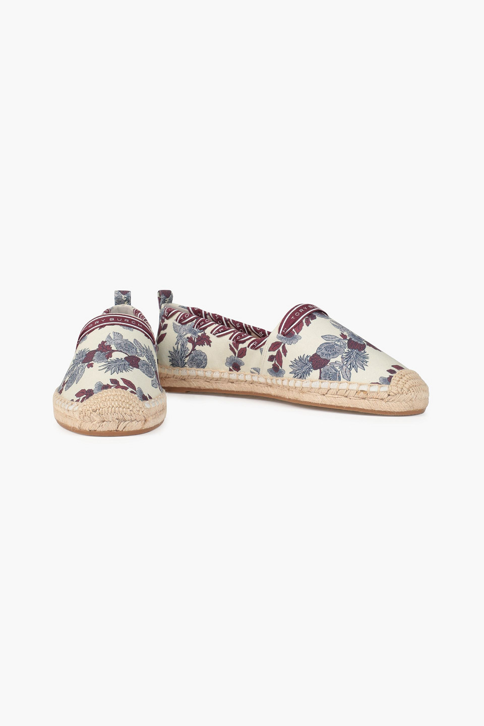 Tory Burch Printed Canvas Espadrilles In Multi