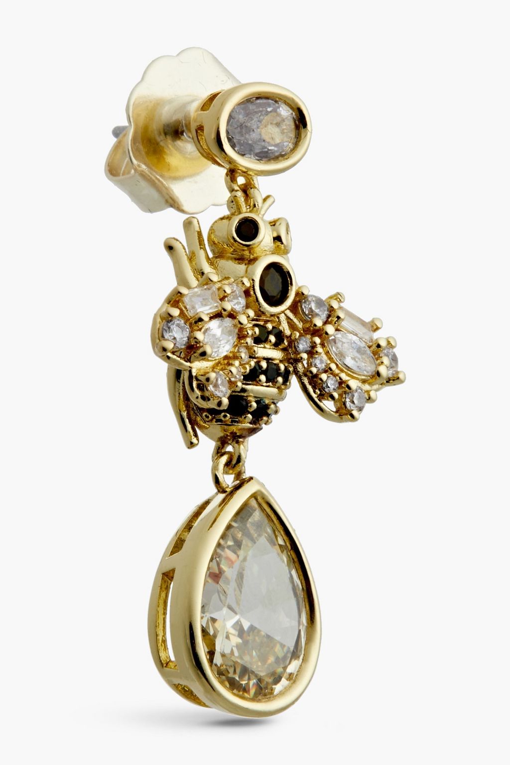 CZ BY KENNETH JAY LANE Gold-tone crystal earrings