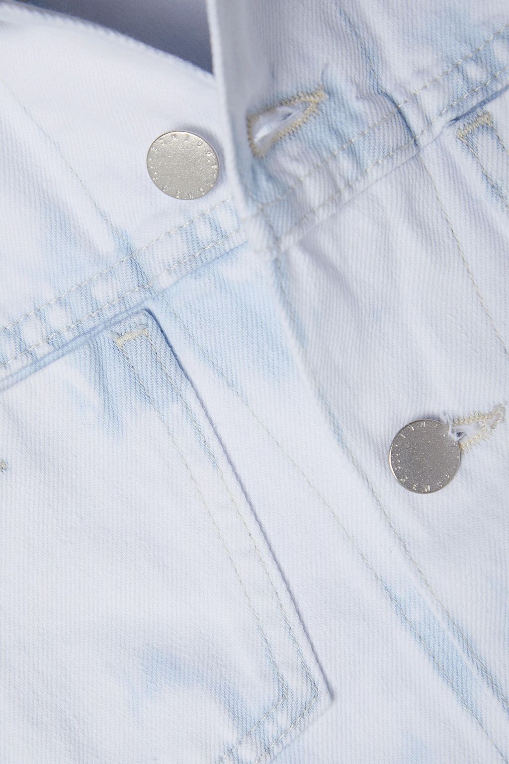L'AGENCE Janelle frayed denim jacket