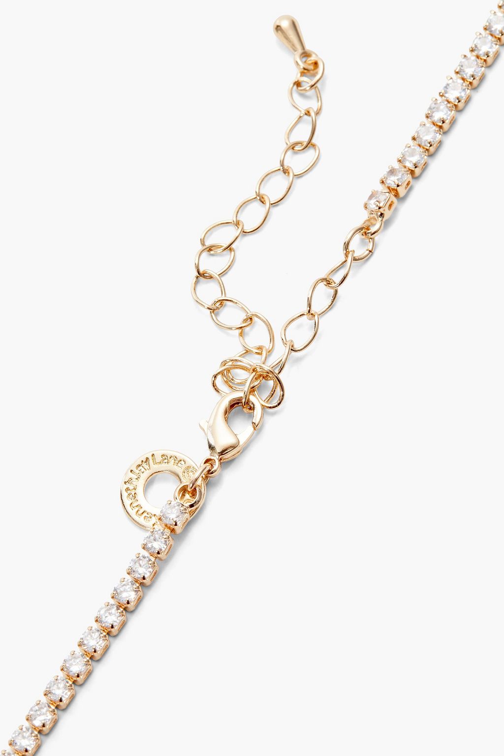 CZ BY KENNETH JAY LANE Gold-tone crystal necklace
