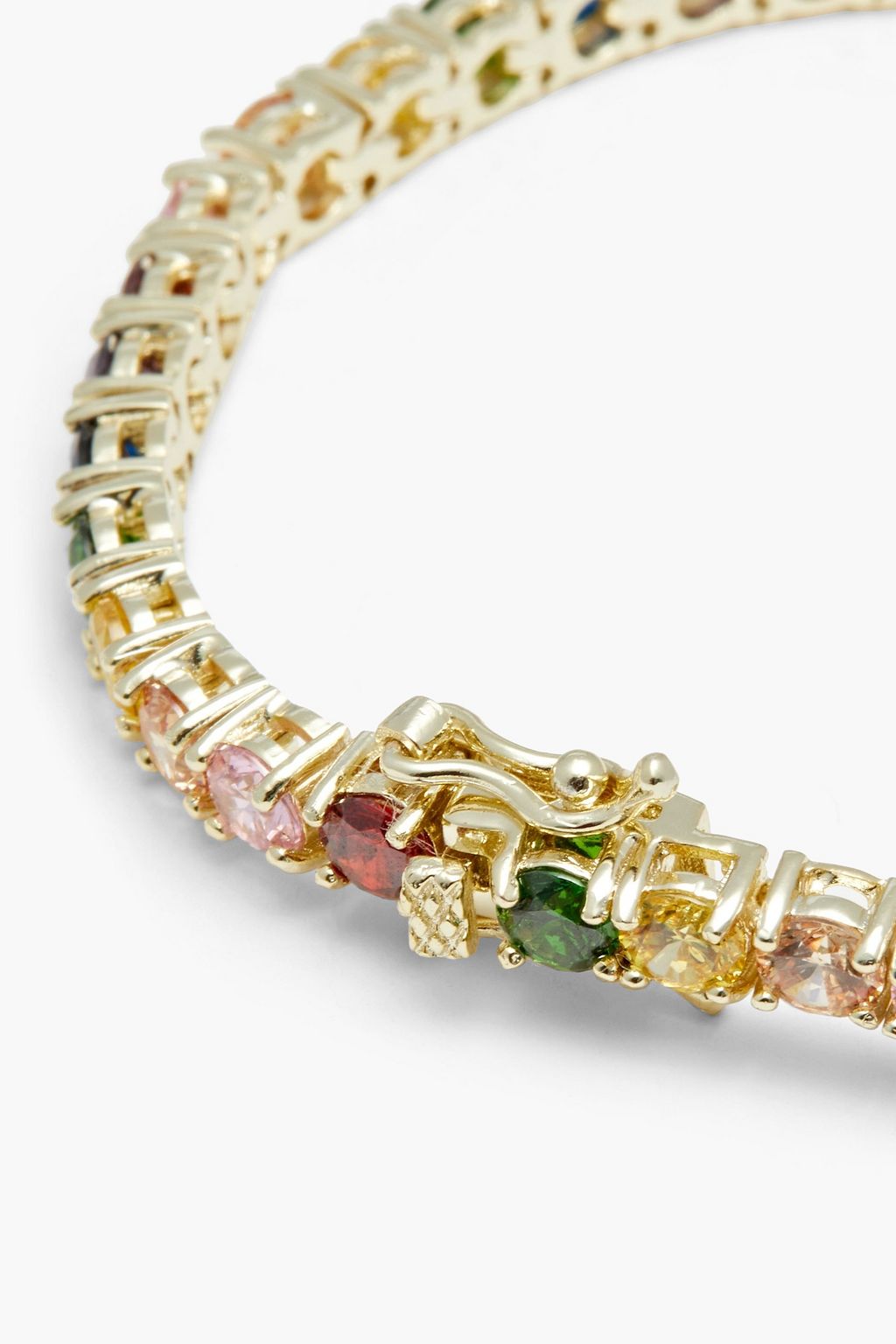 CZ BY KENNETH JAY LANE Gold-tone crystal bracelet