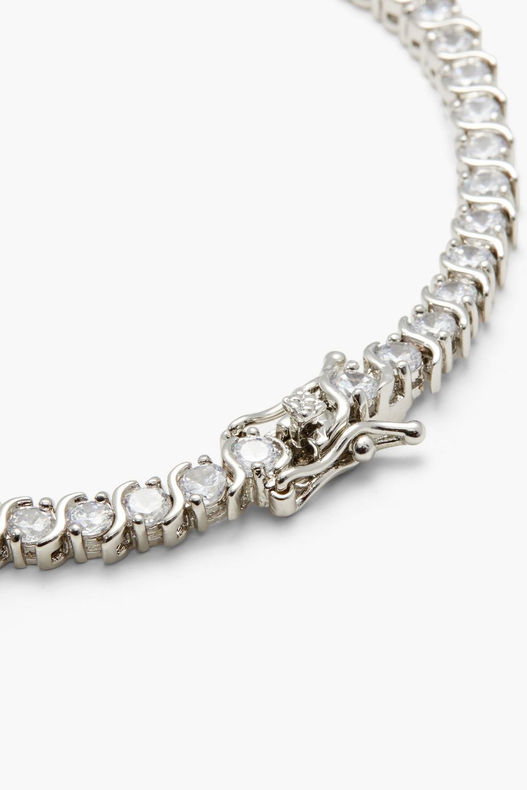 CZ BY KENNETH JAY LANE Silver-tone crystal bracelet