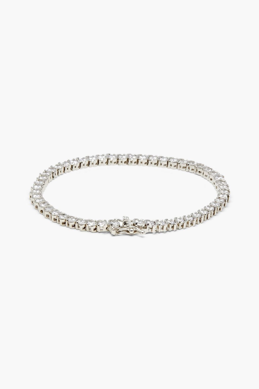 CZ BY KENNETH JAY LANE Silver-tone crystal bracelet