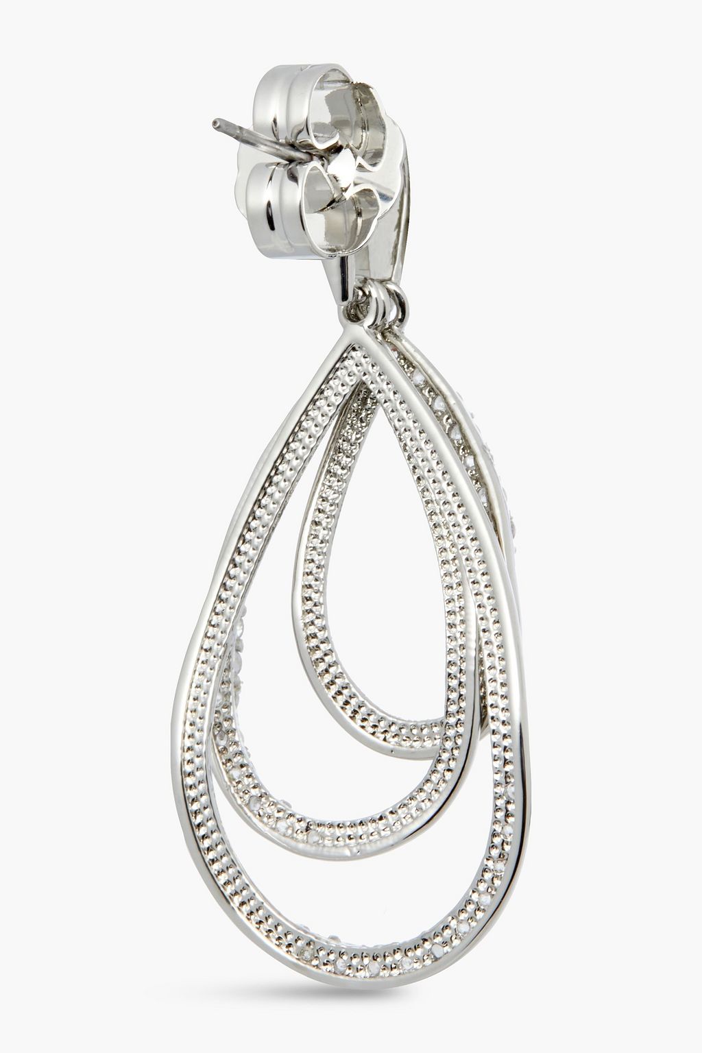 CZ BY KENNETH JAY LANE Silver-tone crystal earrings