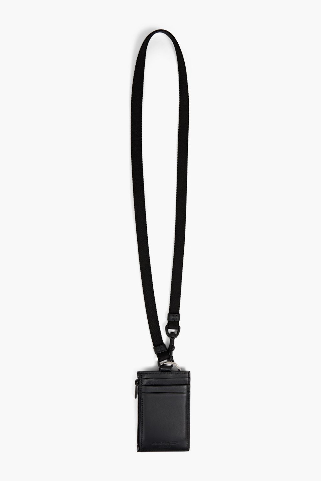MCQUEEN Logo-print leather cardholder