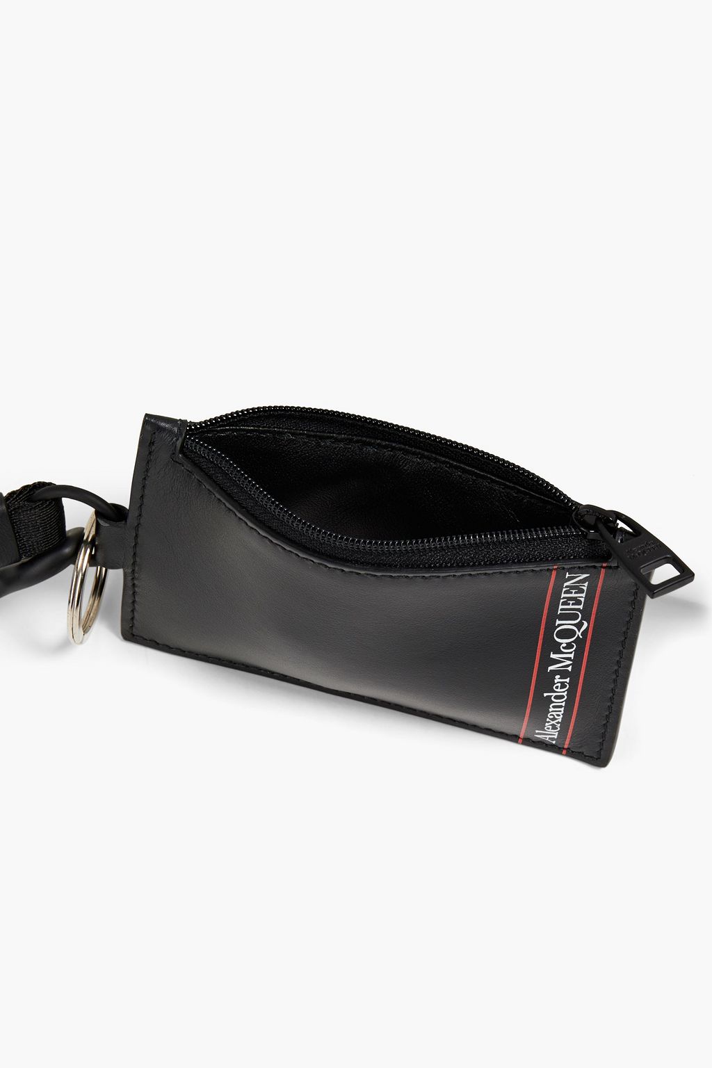 MCQUEEN Logo-print leather cardholder