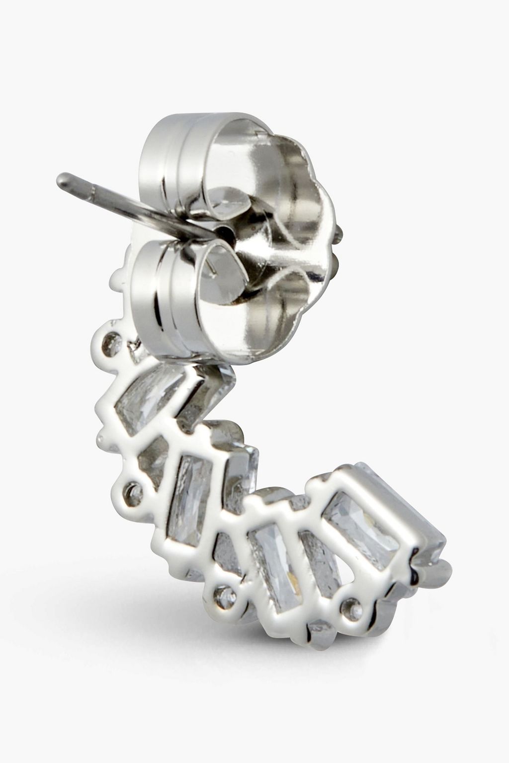 CZ BY KENNETH JAY LANE Silver-tone crystal earrings