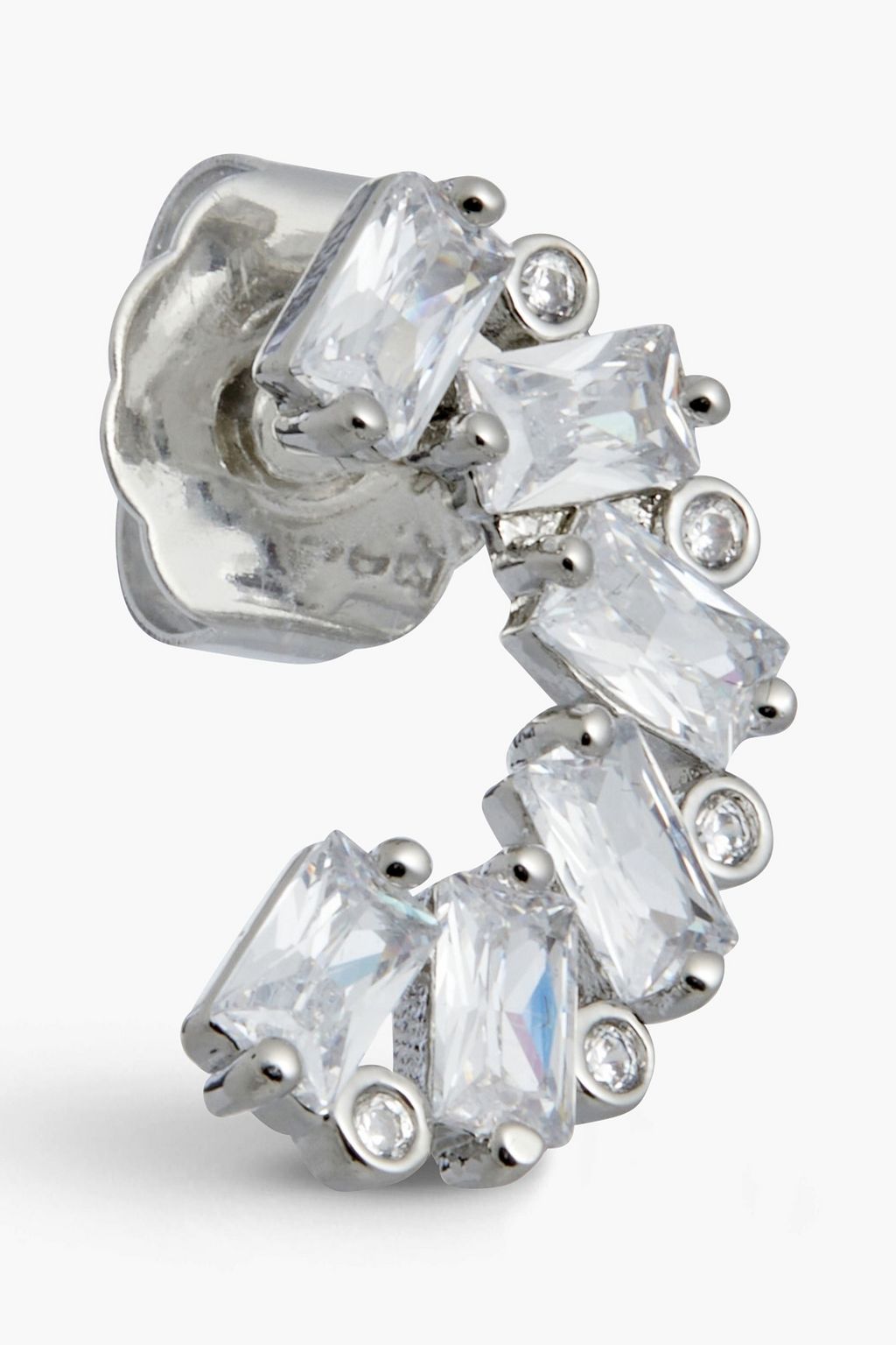 CZ BY KENNETH JAY LANE Silver-tone crystal earrings