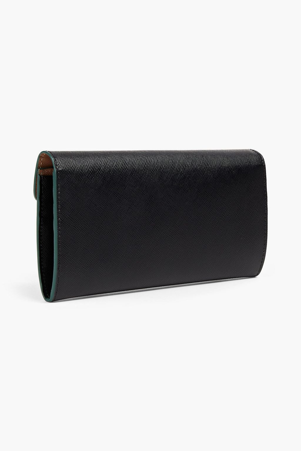 MARNI Two-tone textured-leather wallet