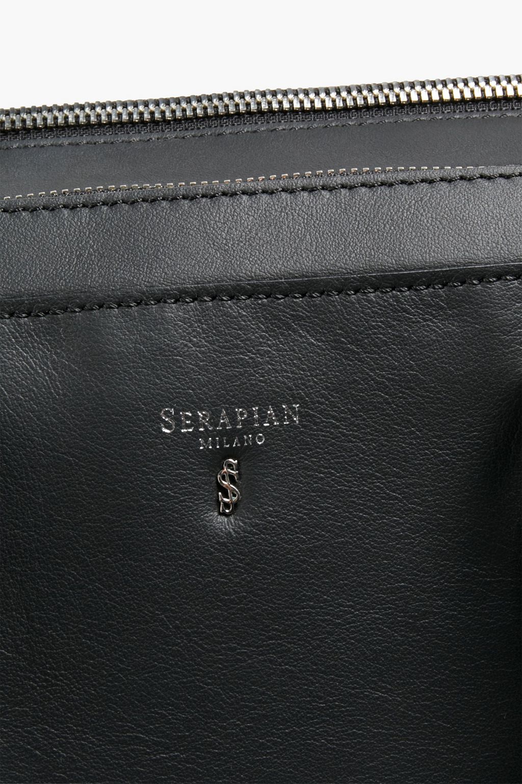 SERAPIAN Milano leather briefcase