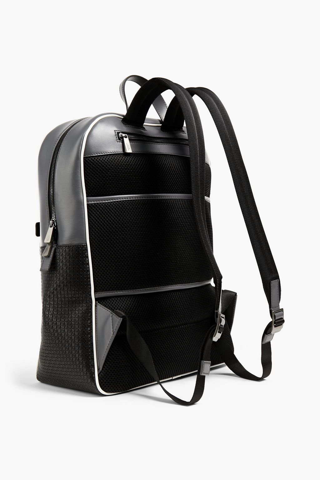 SERAPIAN Faux textured-leather backpack