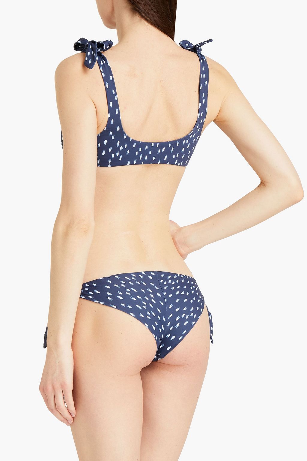 EBERJEY Ikat Stroke Noelle printed triangle bikini top