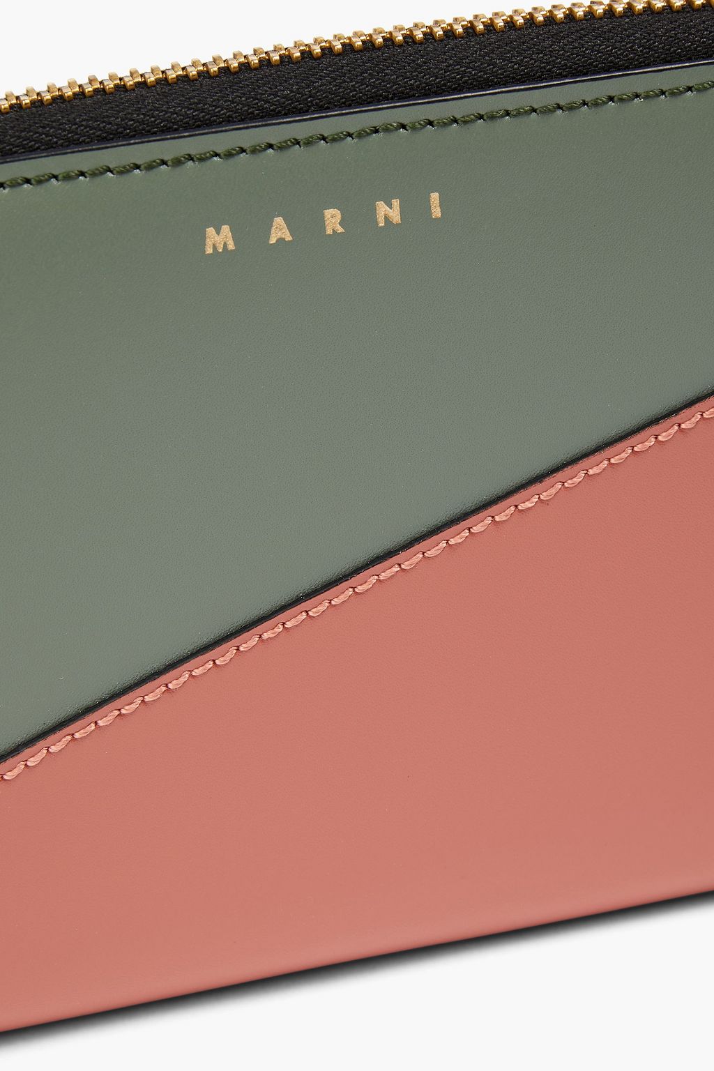 MARNI Two-tone leather wallet