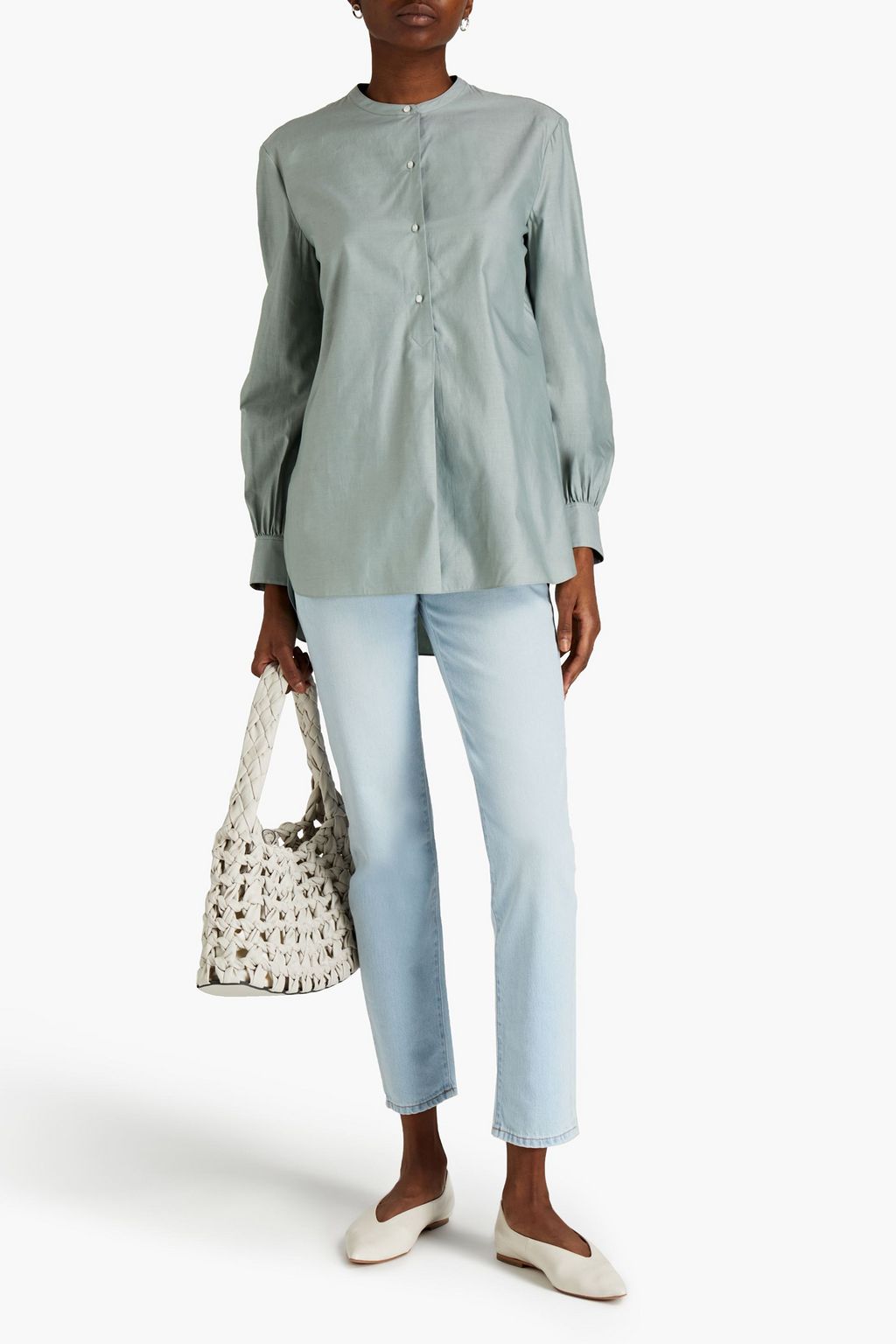 THEORY Cotton-twill tunic