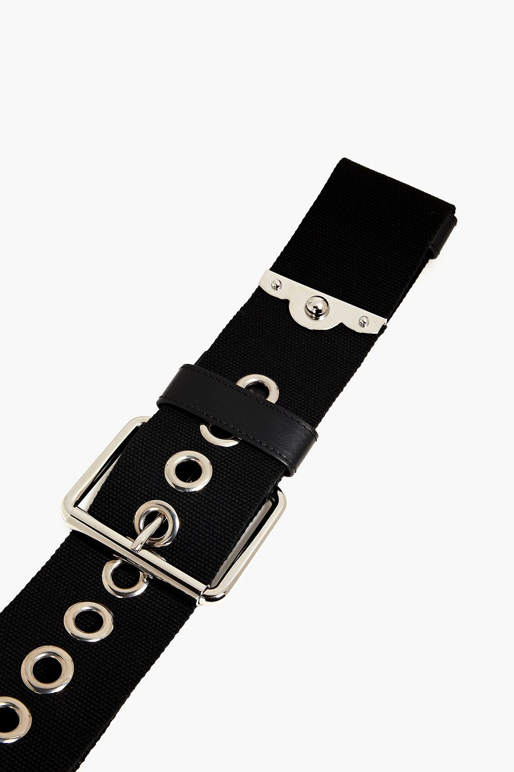 RED(V) Eyelet-embellished canvas belt