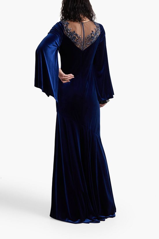 theia embellished tulle gown