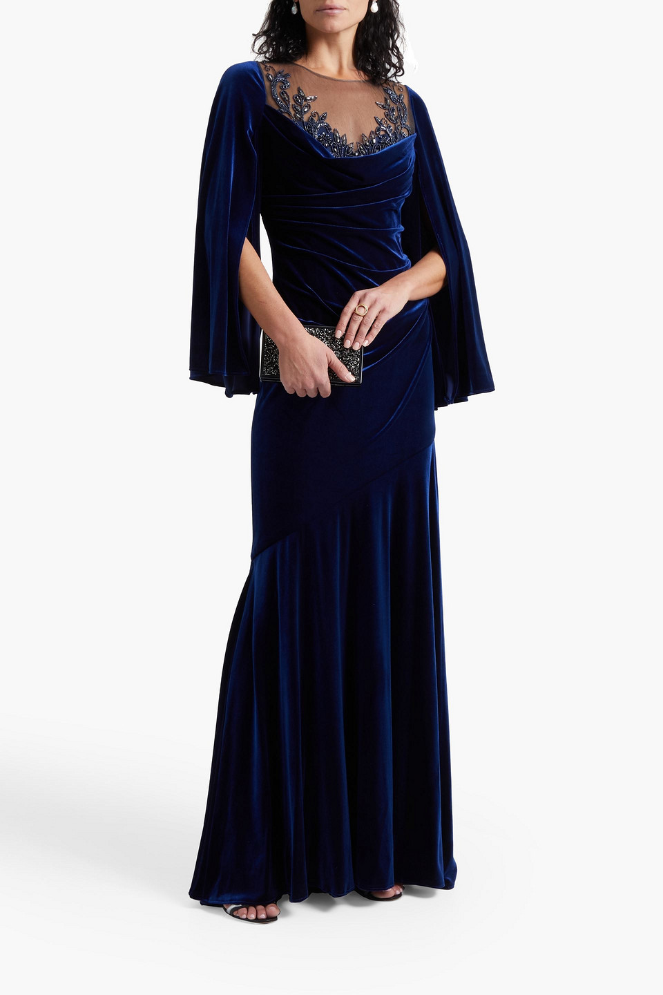 theia embellished tulle gown