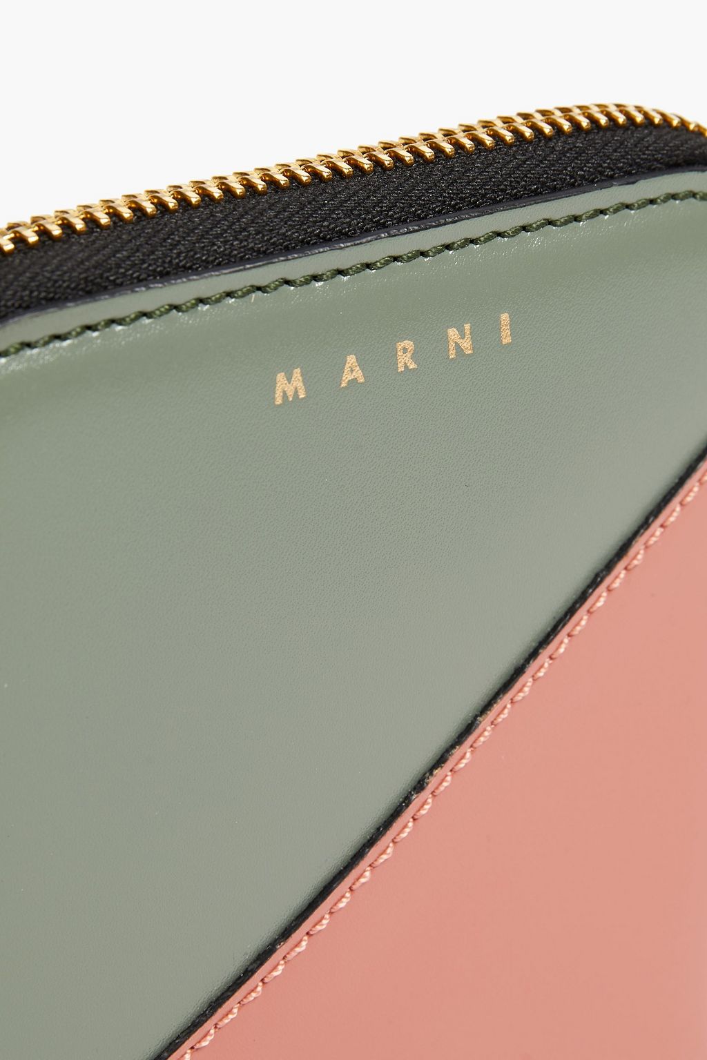 MARNI Two-tone leather wallet