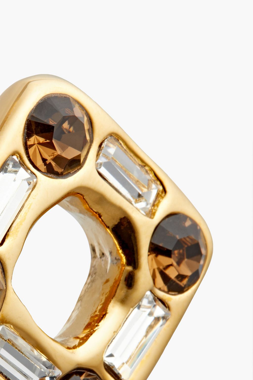 MARNI Gold-plated crystal earrings