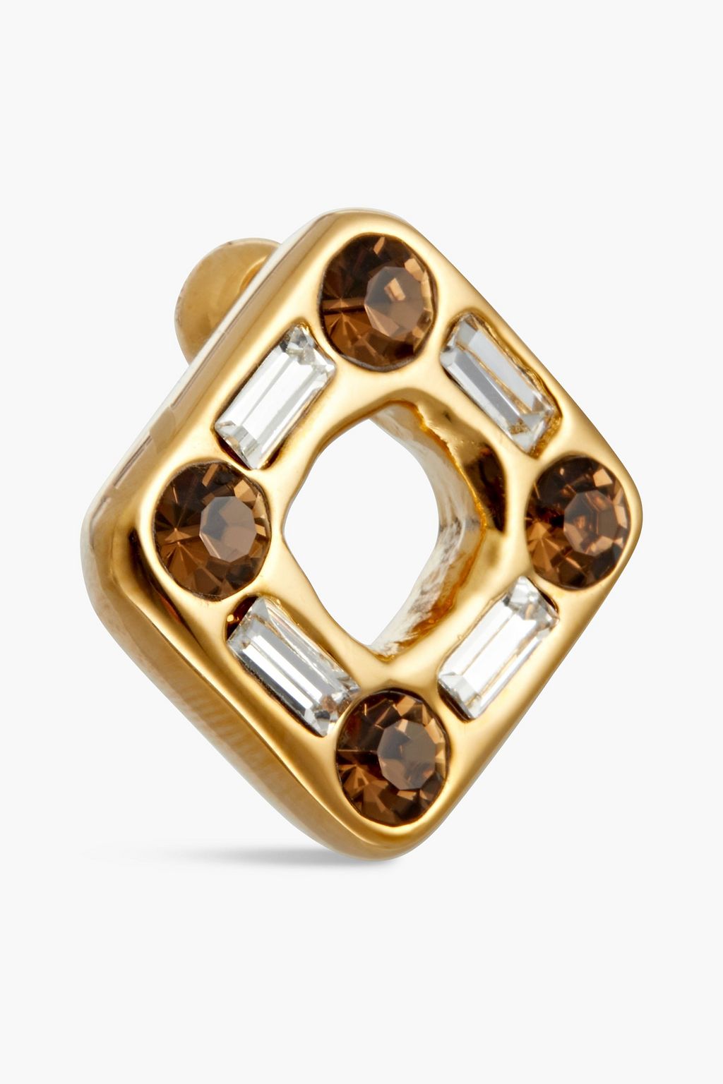 MARNI Gold-plated crystal earrings