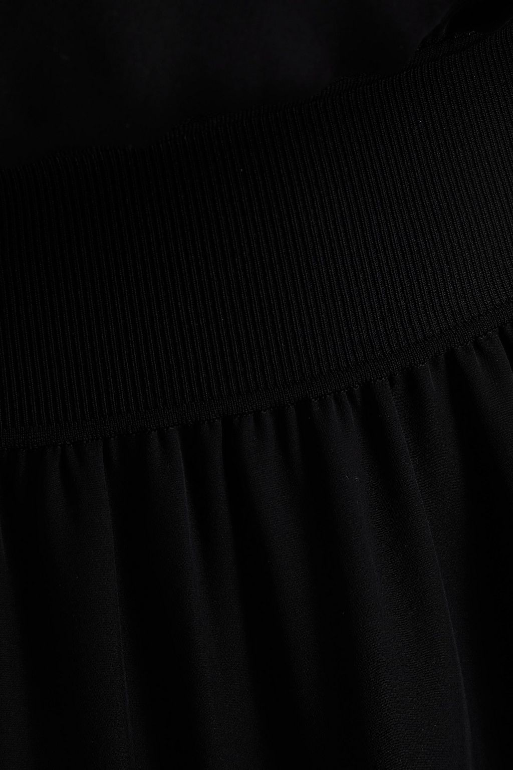 THEORY Gathered silk crepe de chine midi dress
