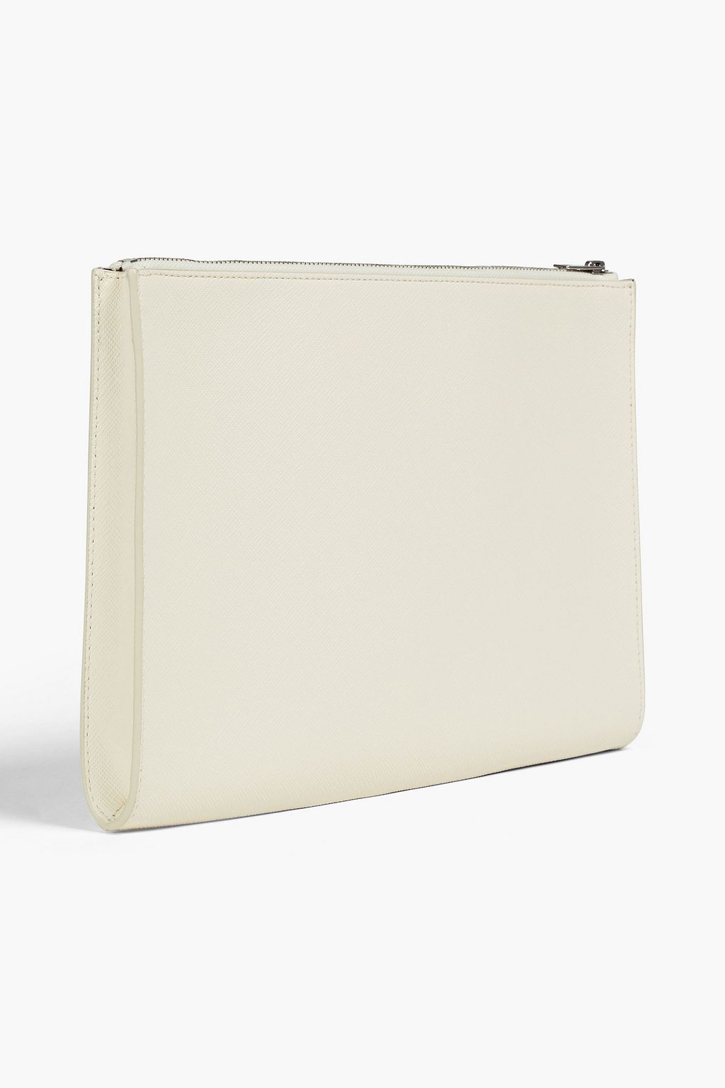 SANDRO Textured-leather pouch
