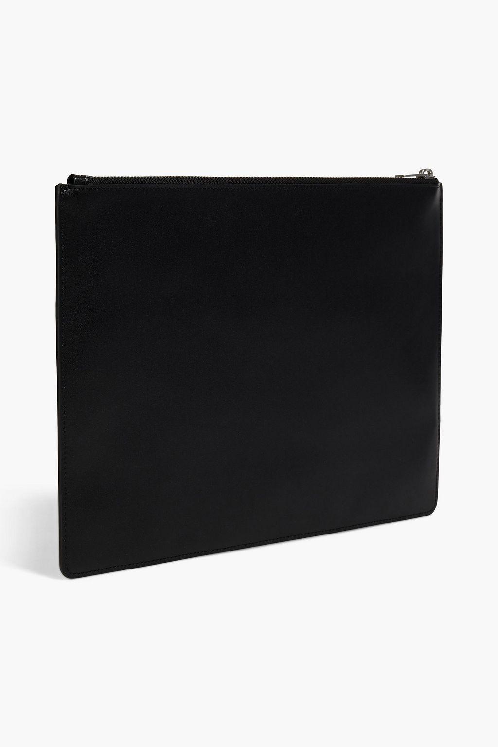 SANDRO Printed leather pouch