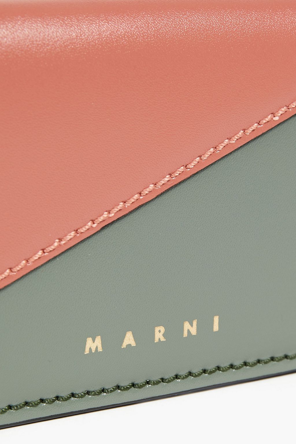 MARNI Two-tone leather wallet