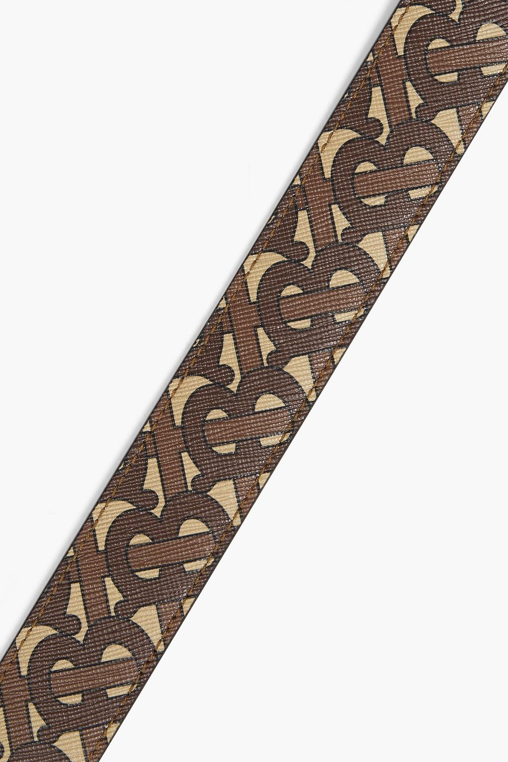 BURBERRY Logo-print faux leather belt