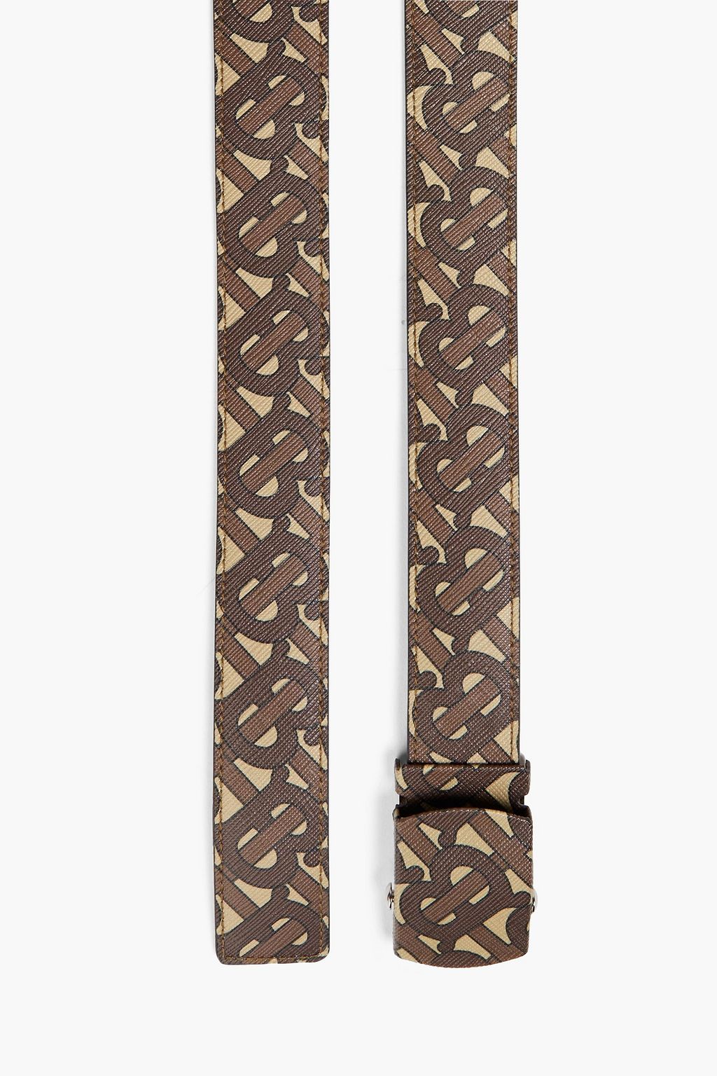 BURBERRY Logo-print faux leather belt