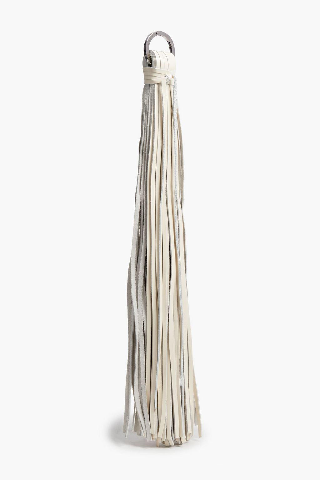 JIL SANDER Fringed leather keychain