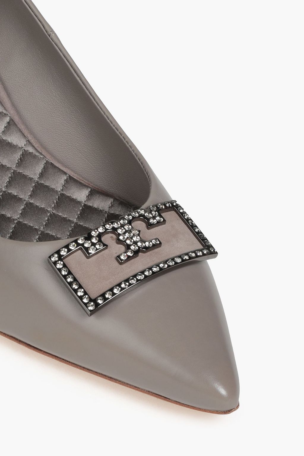 TORY BURCH Gigi embellished leather pumps