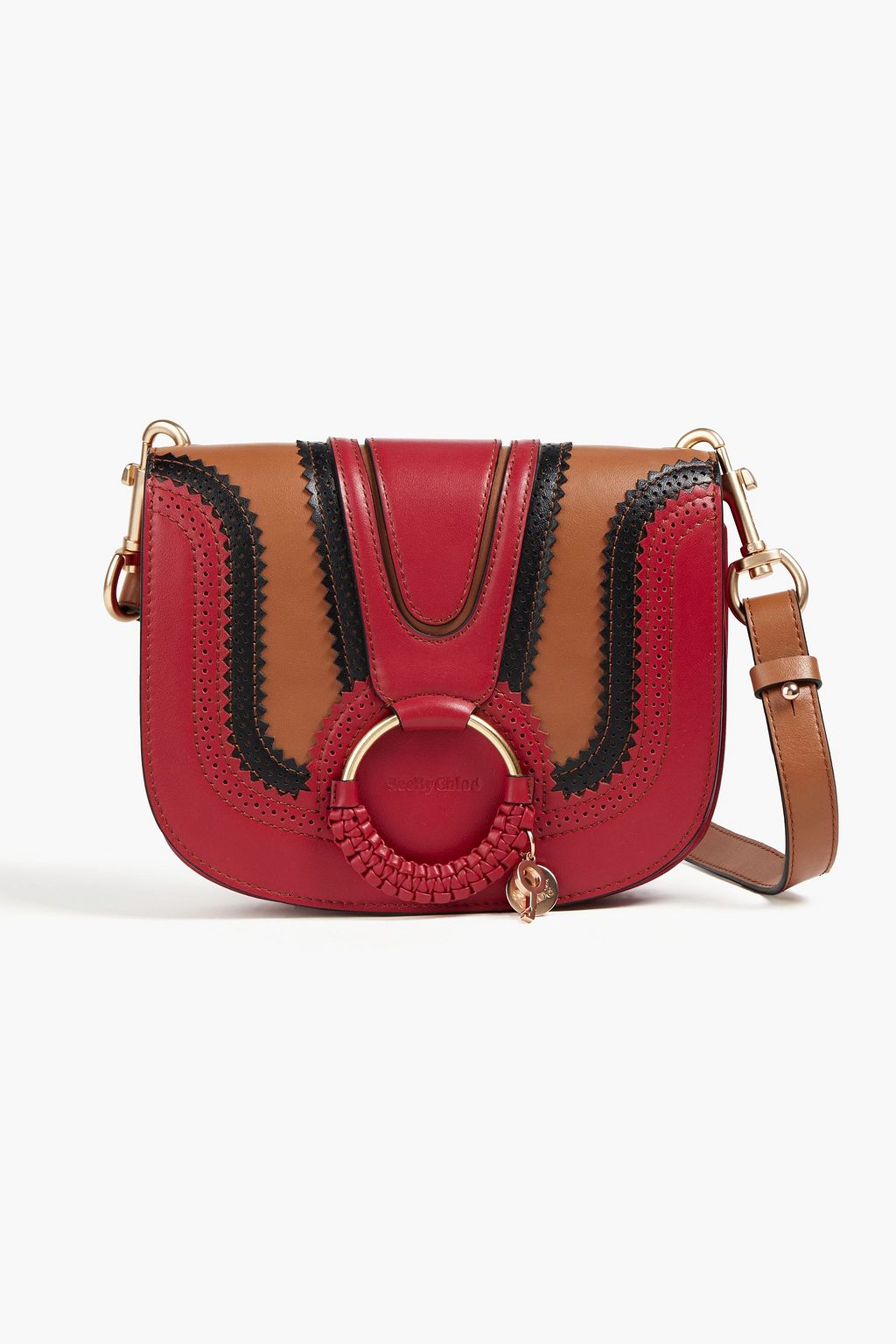 SEE BY CHLOÉ Hana color-block leather shoulder bag