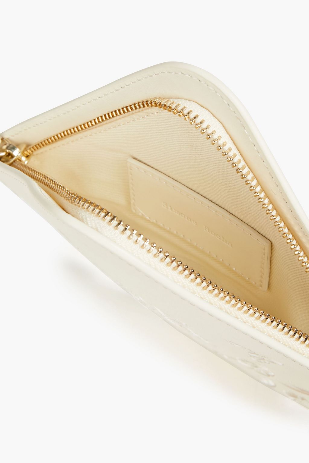 SIMONE ROCHA Embroidered leather pouch