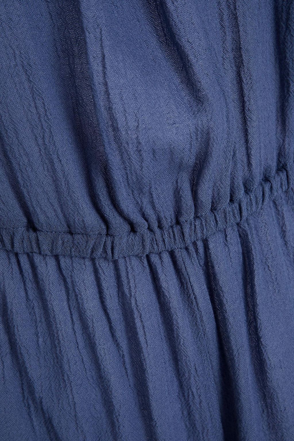 EBERJEY Rosalie gathered bamboo and cotton-blend playsuit