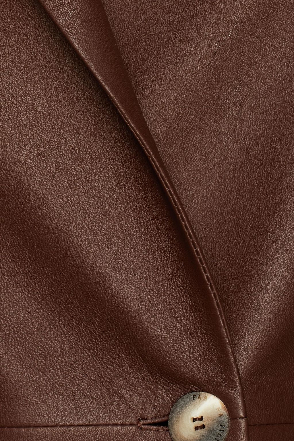 FABIANA FILIPPI Double-breasted leather blazer