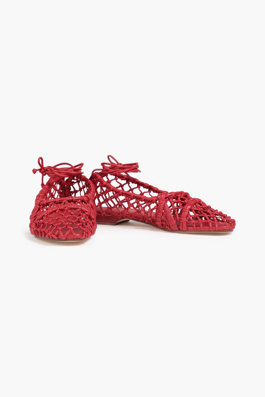 TORY BURCH Helena knotted leather ballet flats
