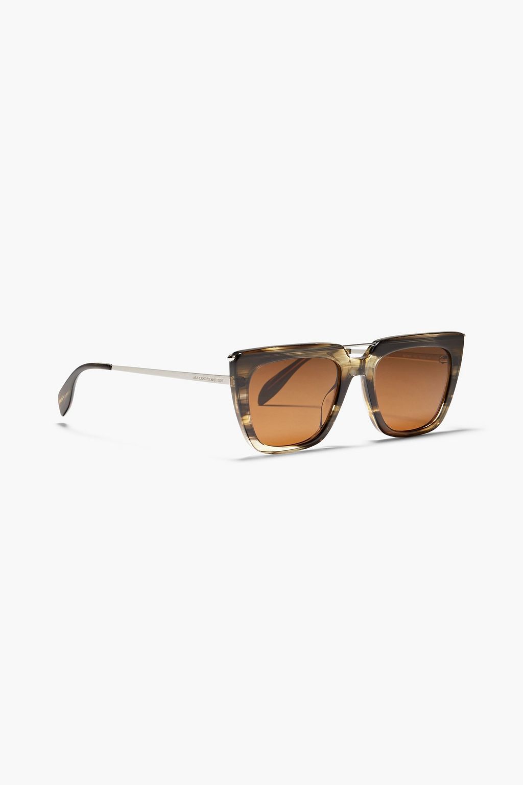MCQUEEN D-frame tortoiseshell acetate sunglasses