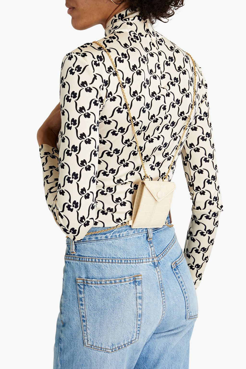 NANUSHKA Vegan croc-effect leather backpack
