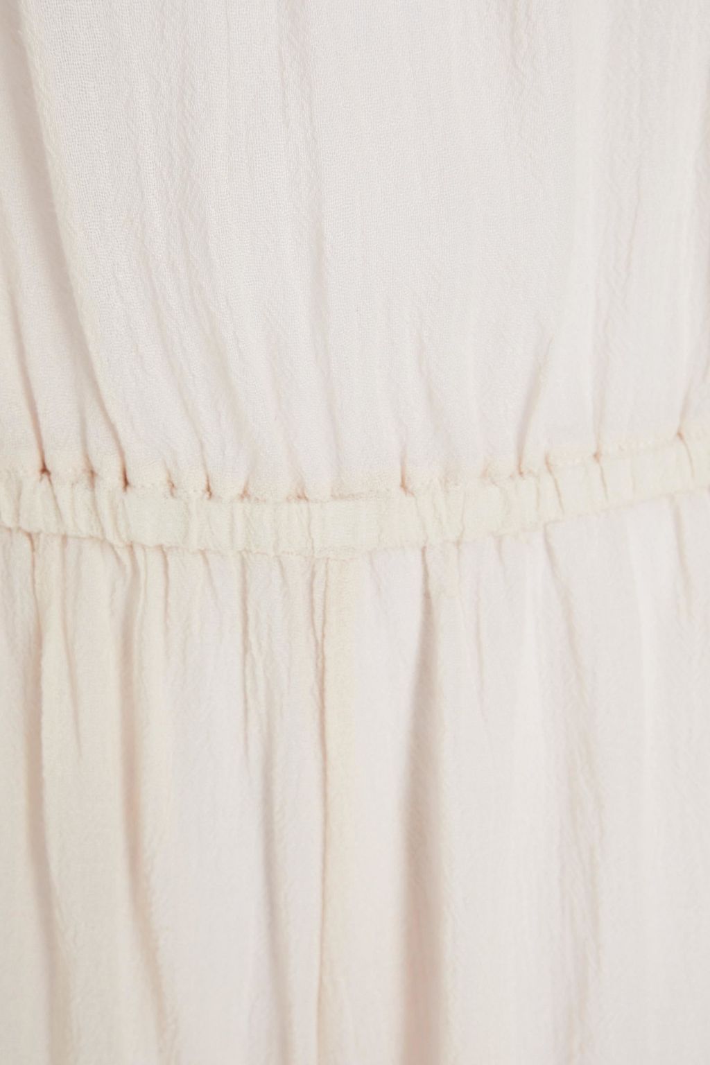 EBERJEY Rosalie gathered bamboo and cotton-blend playsuit